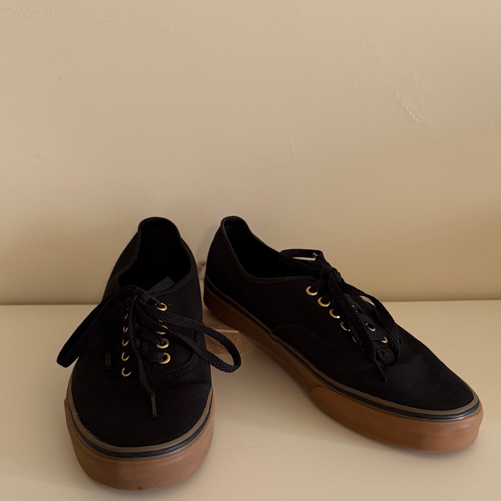 Vans Authentic Shoe, Black with Gum Sole